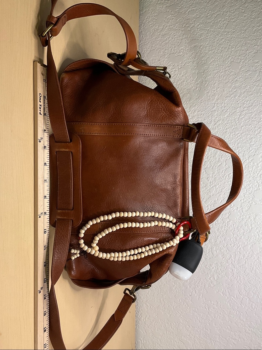 Madewell Brown Leather Satchel Crossbody Shoulder Bag